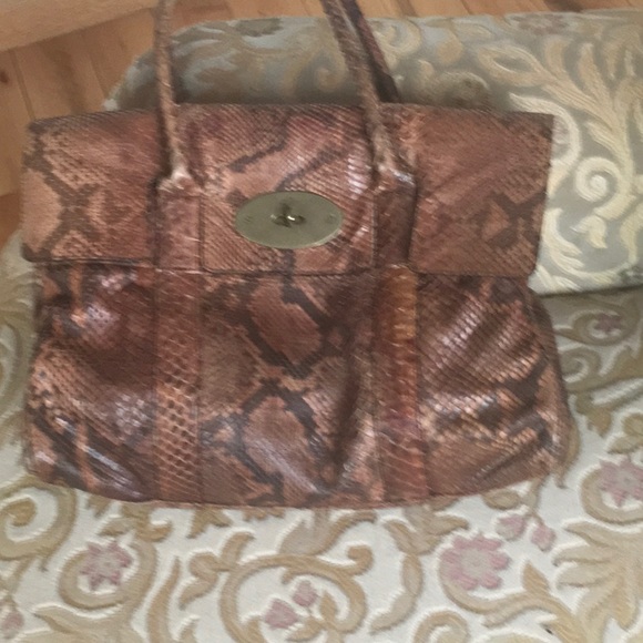 mulberry python bag